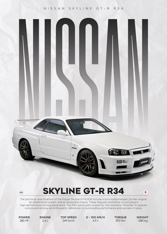 Nissan skyline GT-R R34